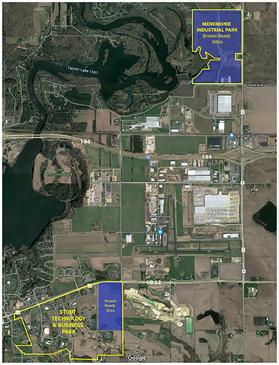 Map of shove-ready sites