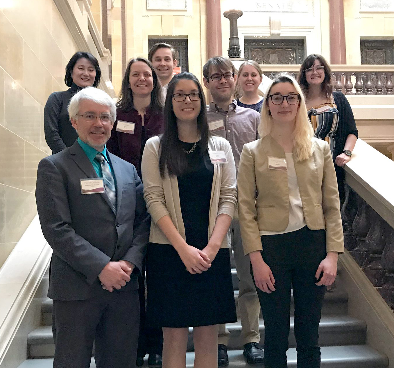 UW-Stout students at Research in the Rotunda at Madison