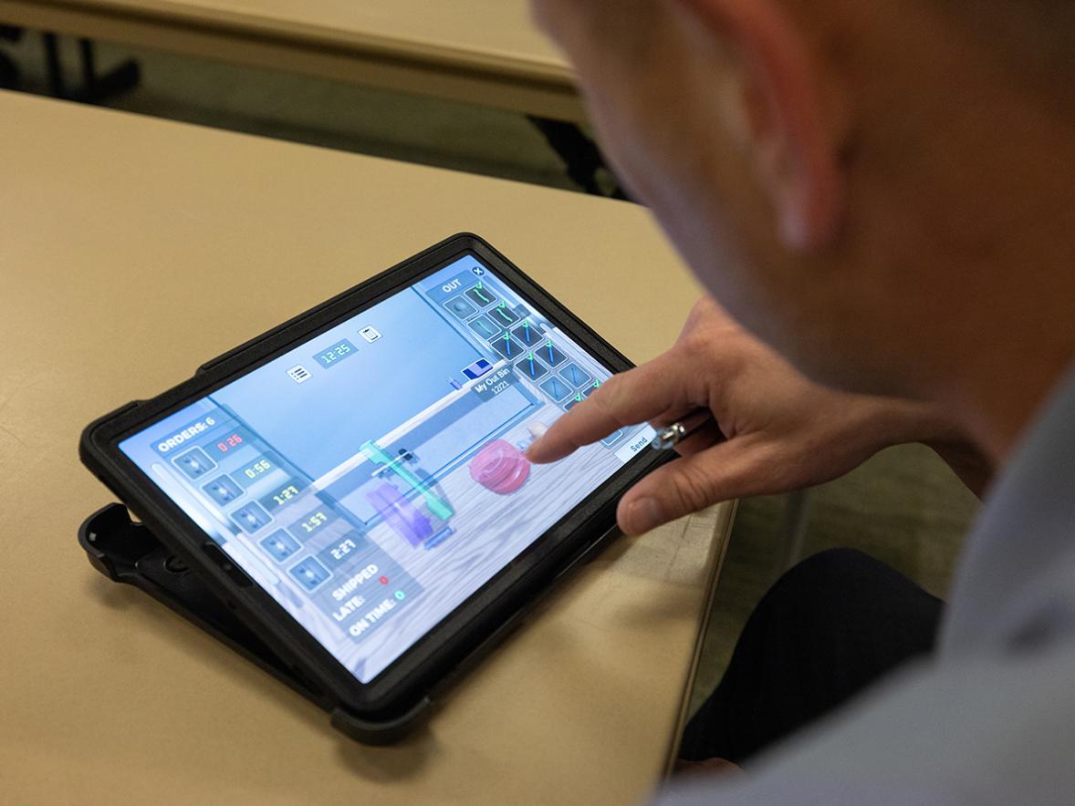Buzz Digital teaches Lean manufacturing principles using tablets.
