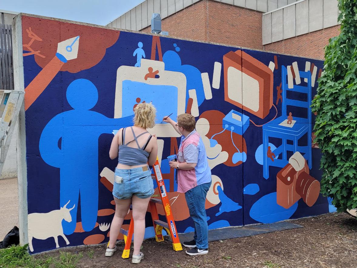 First student-designed mural is ‘part of the legacy, history of art at the university’ Featured Image